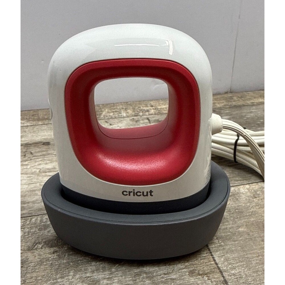 Cricut Easy Press Mini Heat Press Iron & Base! Tested And Works!